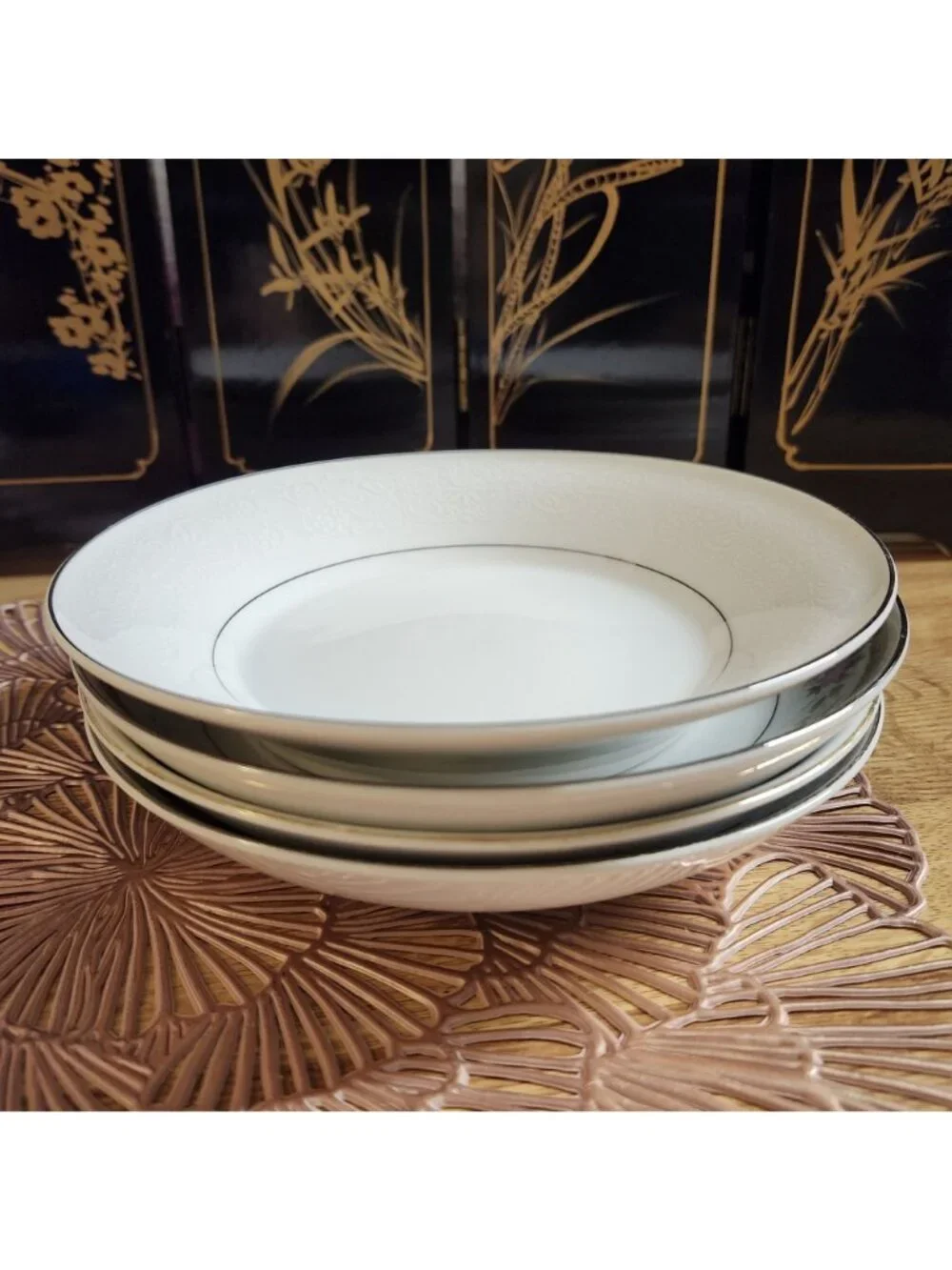 Mismatched Soup Bowls Porcelain China Set of 4 Florals